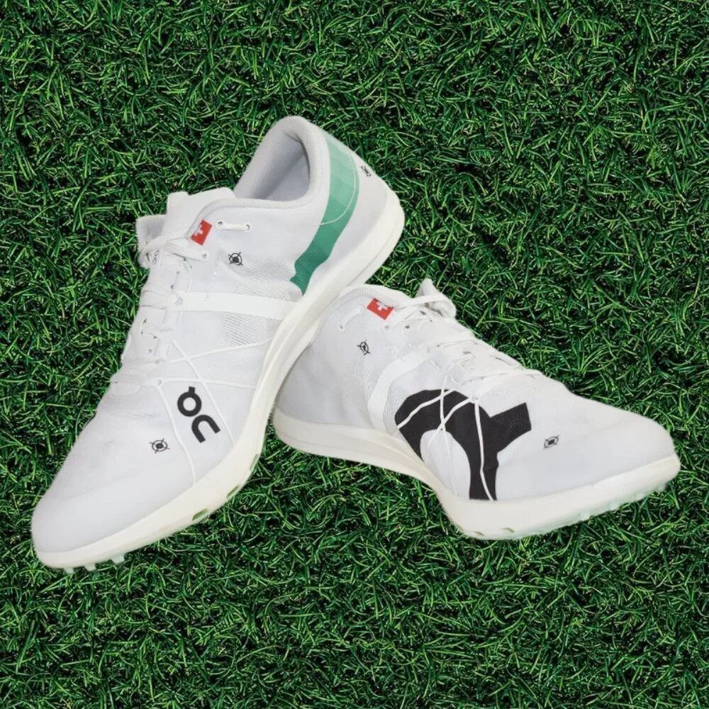 On Running Cloudspike White Track Racing Shoes Metal Spikes Swiss Engineering